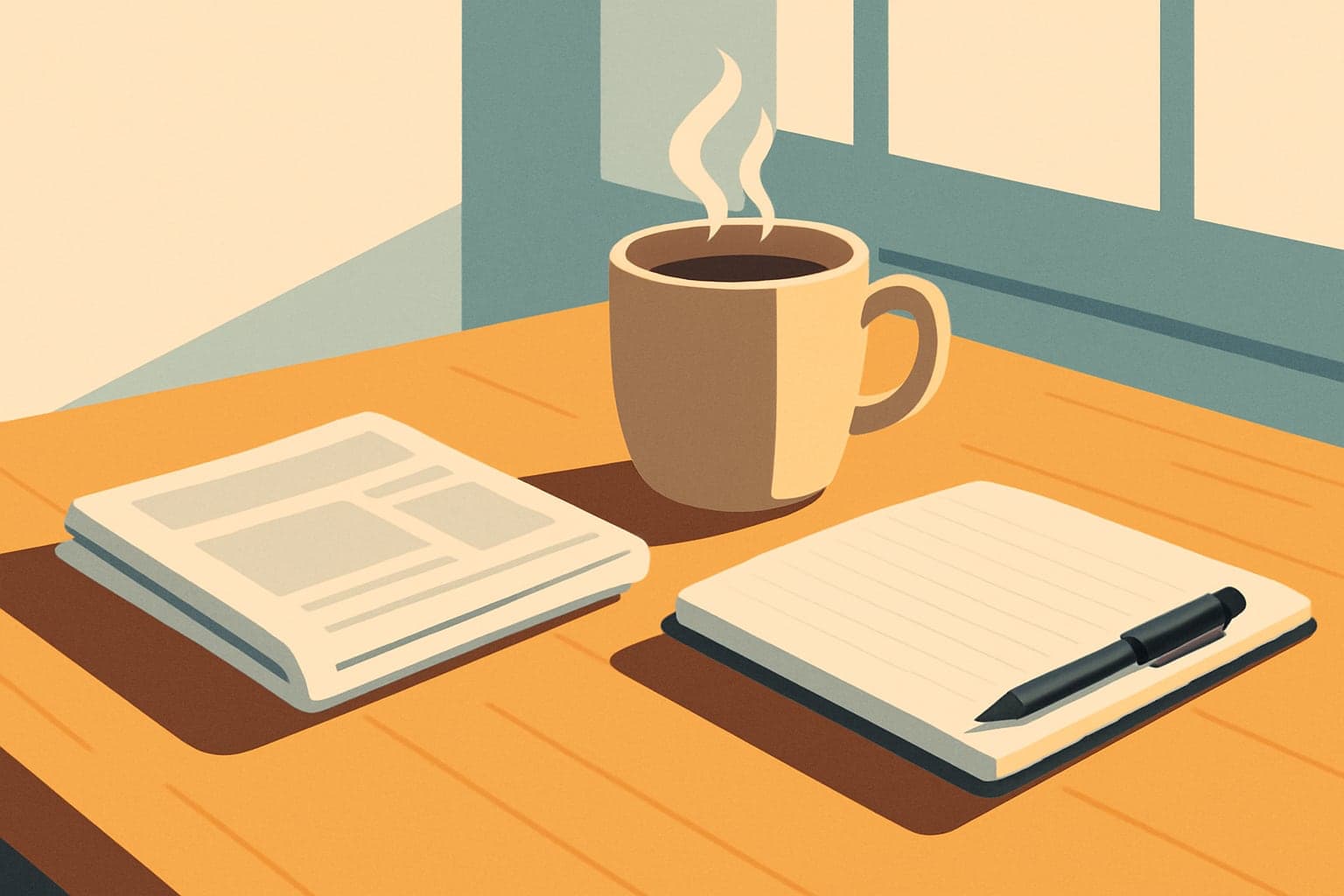 Illustration for: Speak Fluentia Shares a 10-Minute Daily Routine for Learning English From the News
